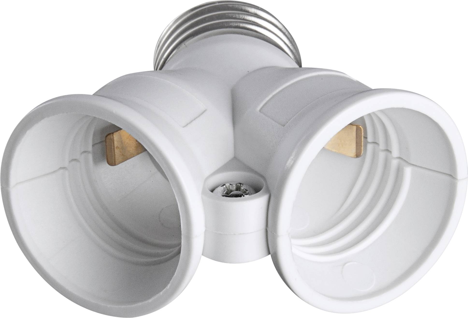 Heitronic Adaptateur de culot E27 sur 2x E27 230 V 60 W