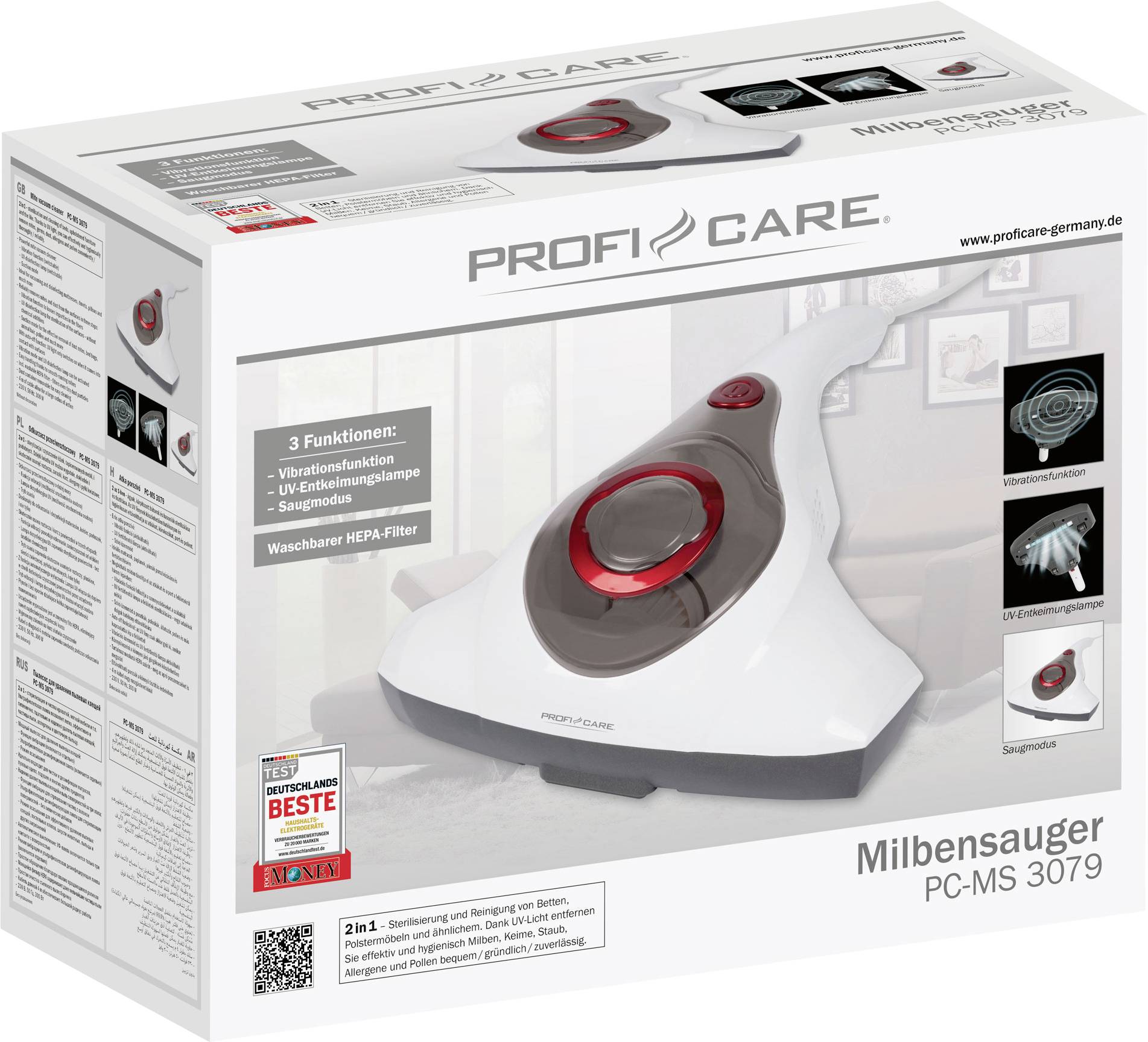 Profi-Care PC-MS 3079 330790 Nettoyeur pour matelas 300 W