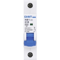 Chint 179601 NB1L Disjoncteur 1 pôle 13 A Chint 179601 NB1L Disjoncteur 1 pôle 13 A