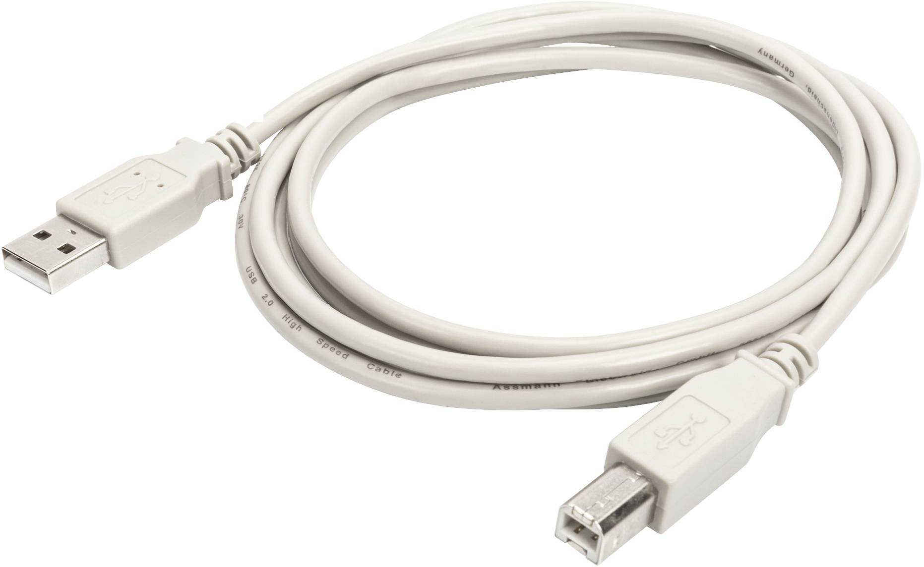 Digitus Câble USB USB 2.0 USB-A mâle, USB-B mâle 1.80 m noir blindé, blindage double AK-990941-018-E