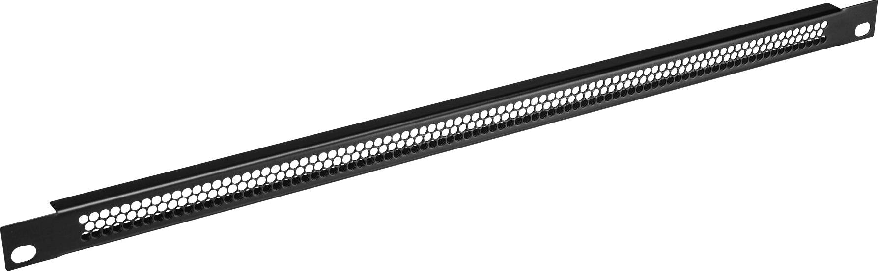 Insert de ventilation noir de 1U pour rack avec disposition en nid d'abeille destiné à la ventilation des baies serveur dans les centres de données.
