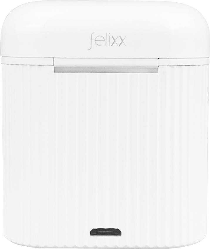 Felixx Premium AERO light Micro-casque intra-auriculaire Bluetooth blanc micro-casque, Affichage de la charge de la batterie