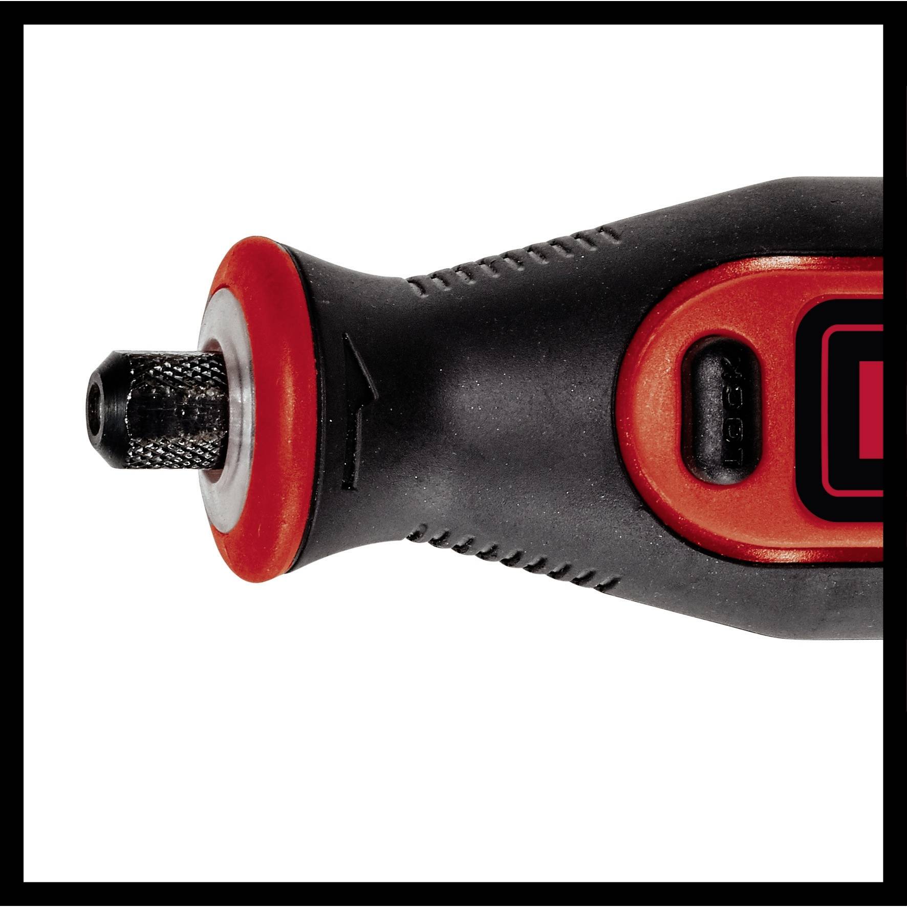 Un outil électrique à main au design noir et rouge, conçu pour des travaux de meulage de précision.