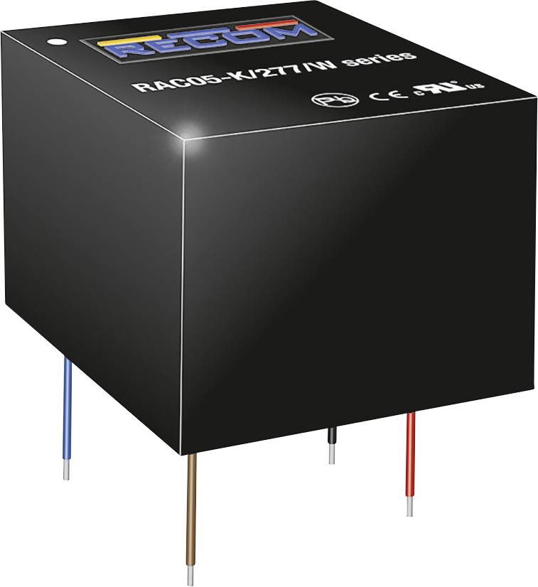 RECOM RAC05-24SK/277/W Alimentation CA/CC pour circuits imprimés 24 V 5 W