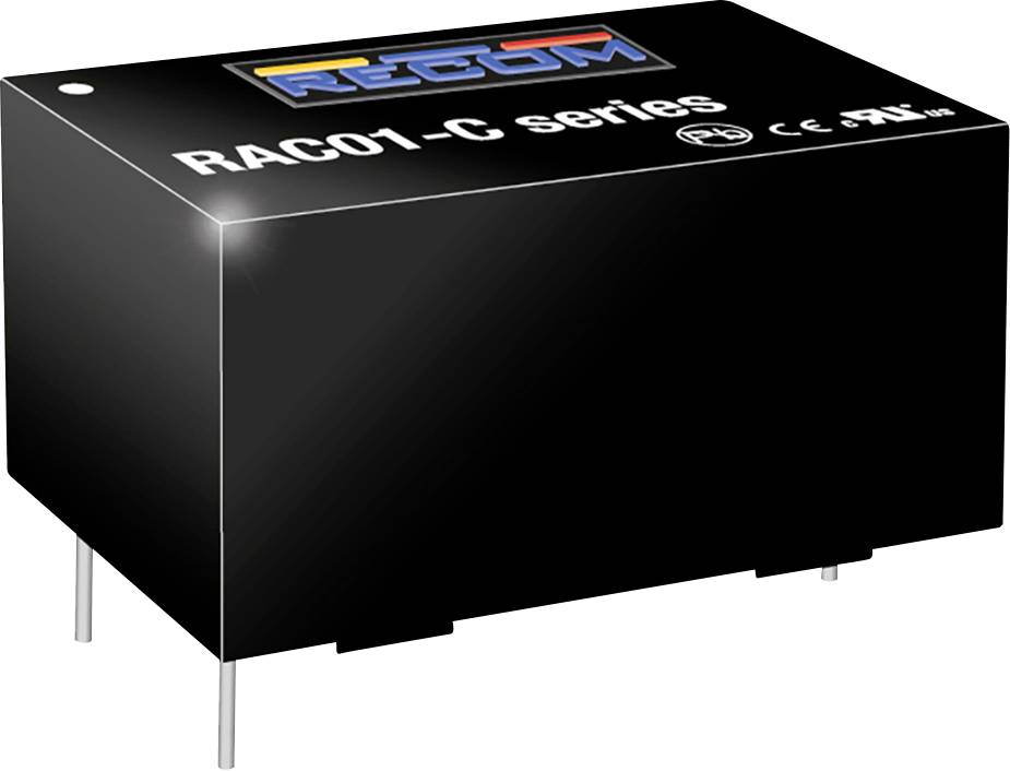 RECOM RAC01-09SC Alimentation CA/CC pour circuits imprimés 9 V 1 W