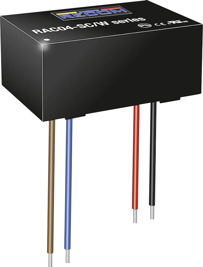 RECOM RAC04-24SC/W Alimentation CA/CC pour circuits imprimés 24 V 4 W