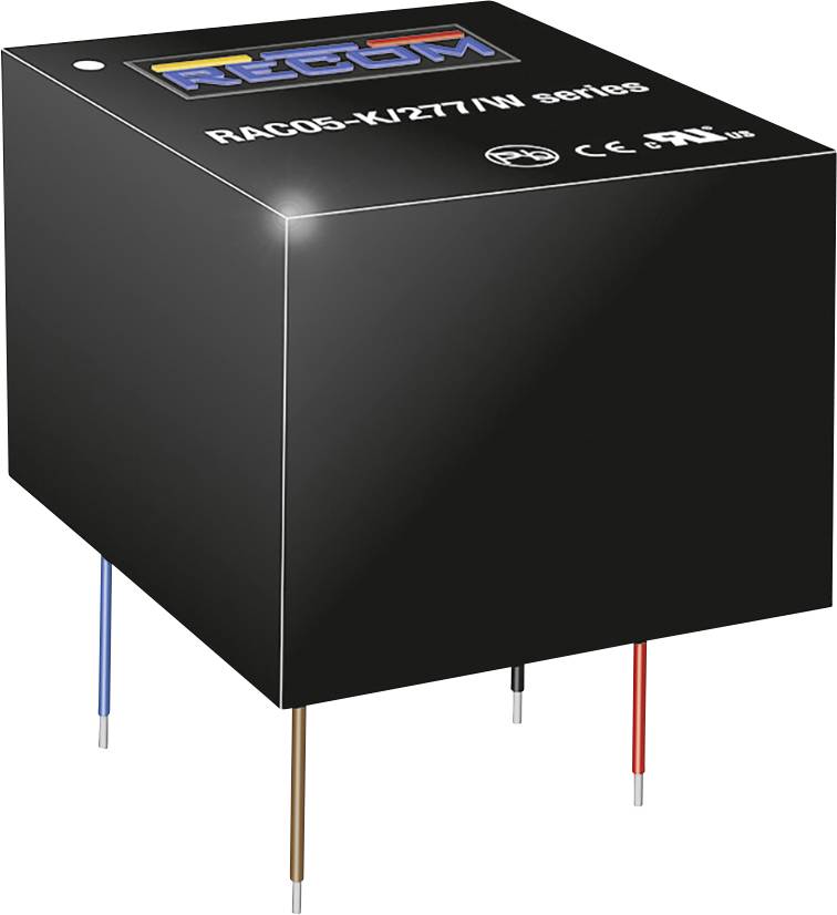 RECOM RAC05-12SK/277/W Alimentation CA/CC pour circuits imprimés 12 V 5 W