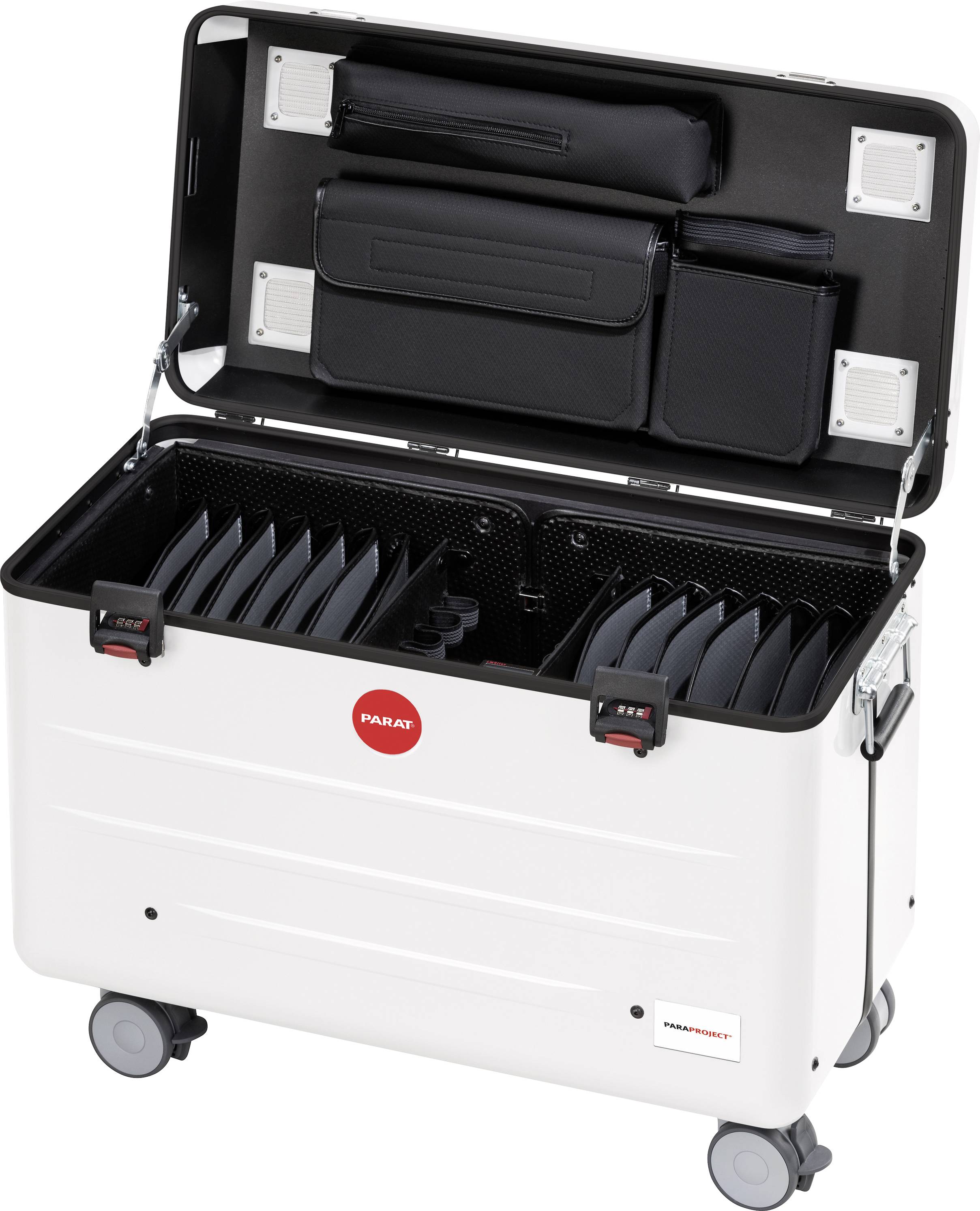 Parat N16 Système de charge et de rangement chariot Toutes les tablettes / tablettes PC, Qui ne sont pas rechargeables par USB