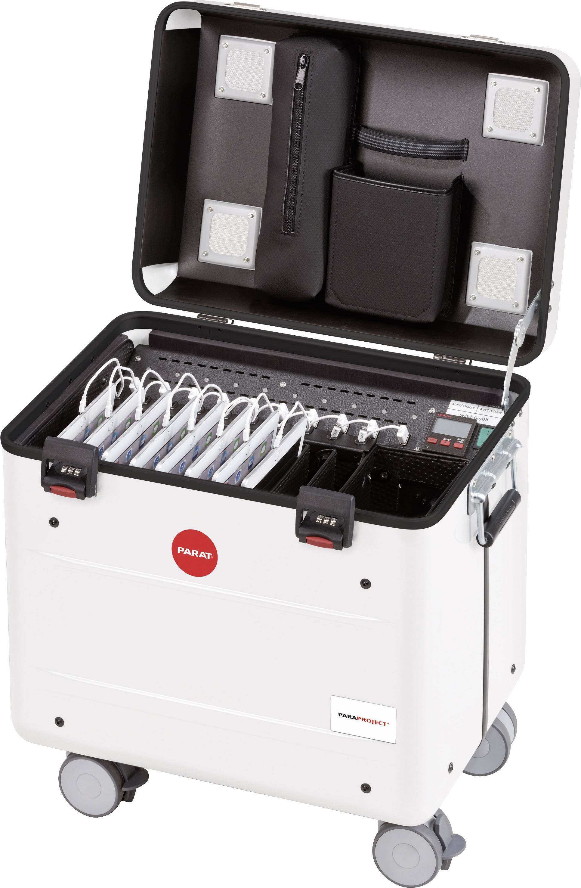 Parat i10 Système de charge et de rangement chariot Tous les iPad de génération 4 et plus, et mini, Sauf Pro 12,9» câblé pour