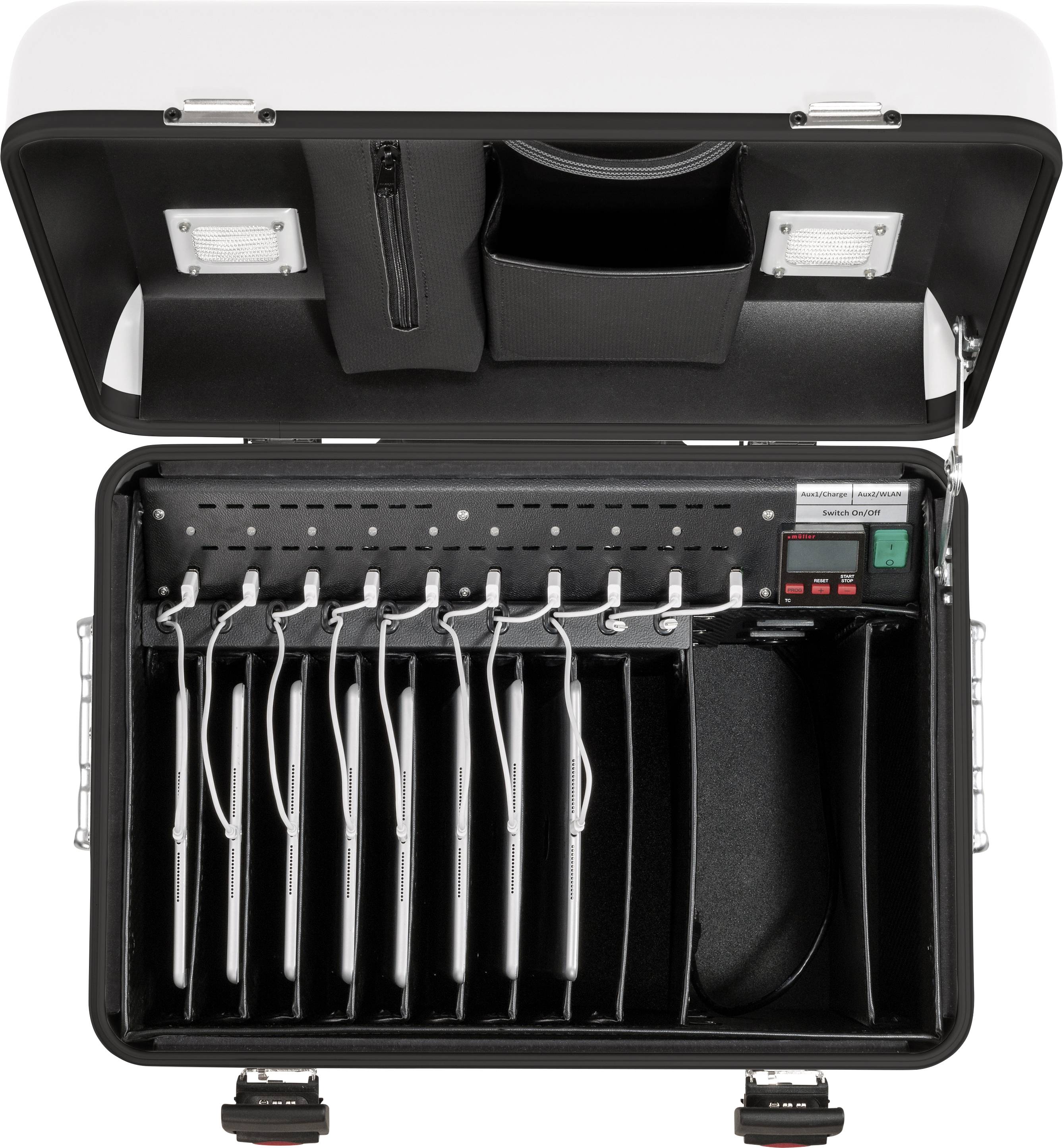 Parat i10 Système de charge et de rangement chariot Tous les iPad de génération 4 et plus, et mini, Sauf Pro 12,9» câblé pour