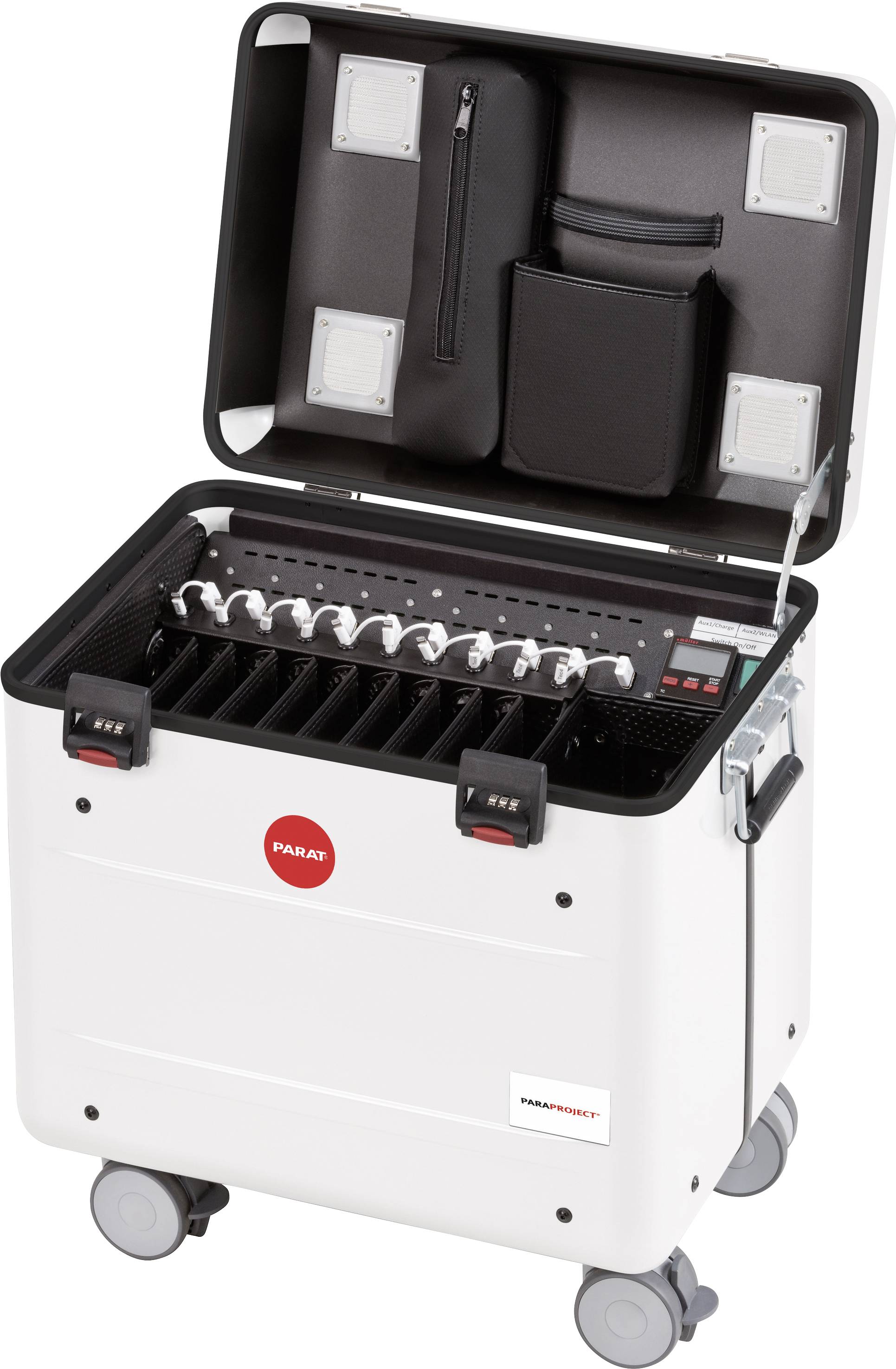 Parat i10 Système de charge et de rangement chariot Tous les iPad de génération 4 et plus, et mini, Sauf Pro 12,9» câblé pour