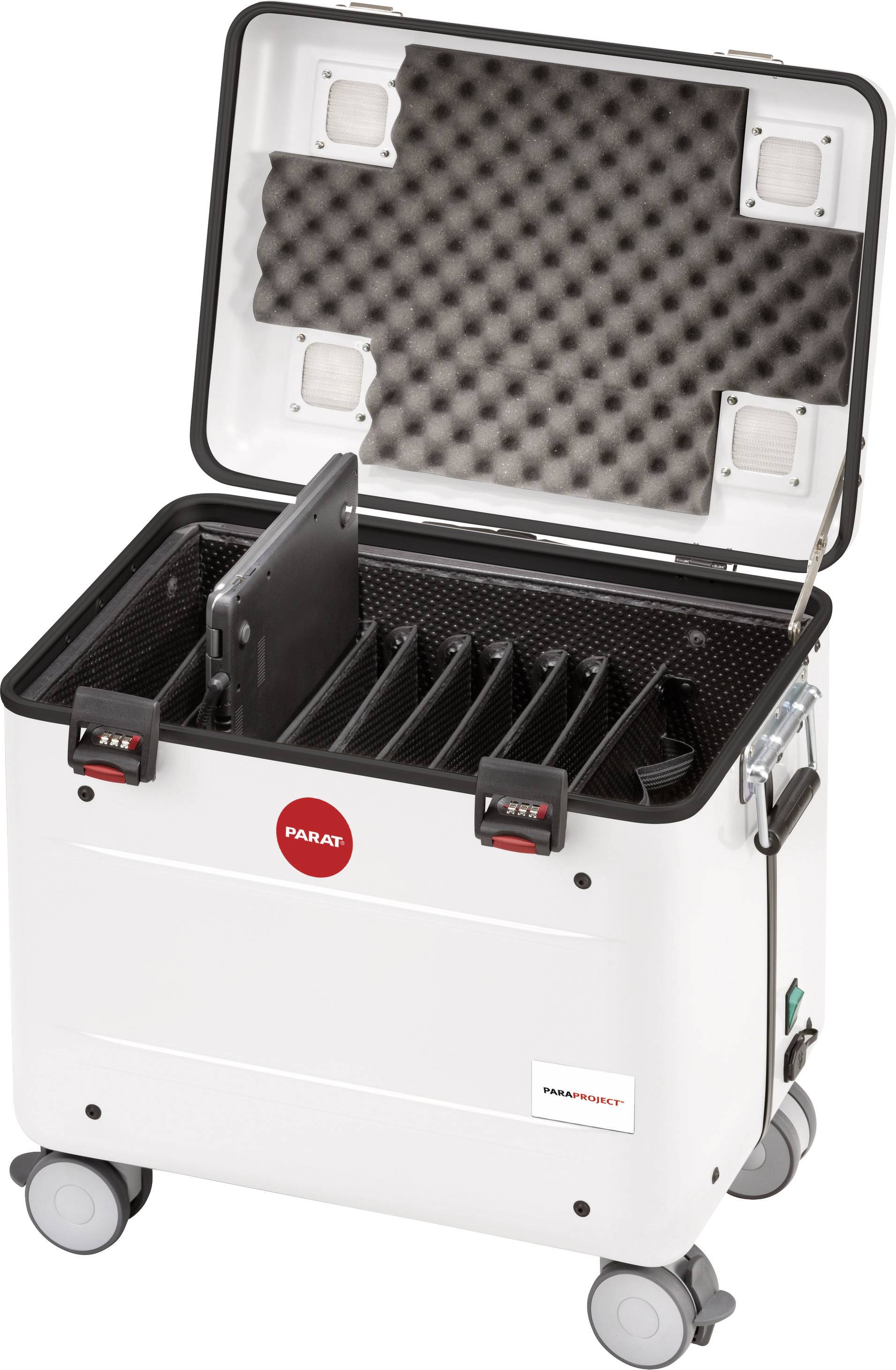 Parat PARAPROJECT® C10 Système de charge et de rangement chariot Chromebook, Ultrabook, Ordinateurs portables jusqu'à 39,6 cm