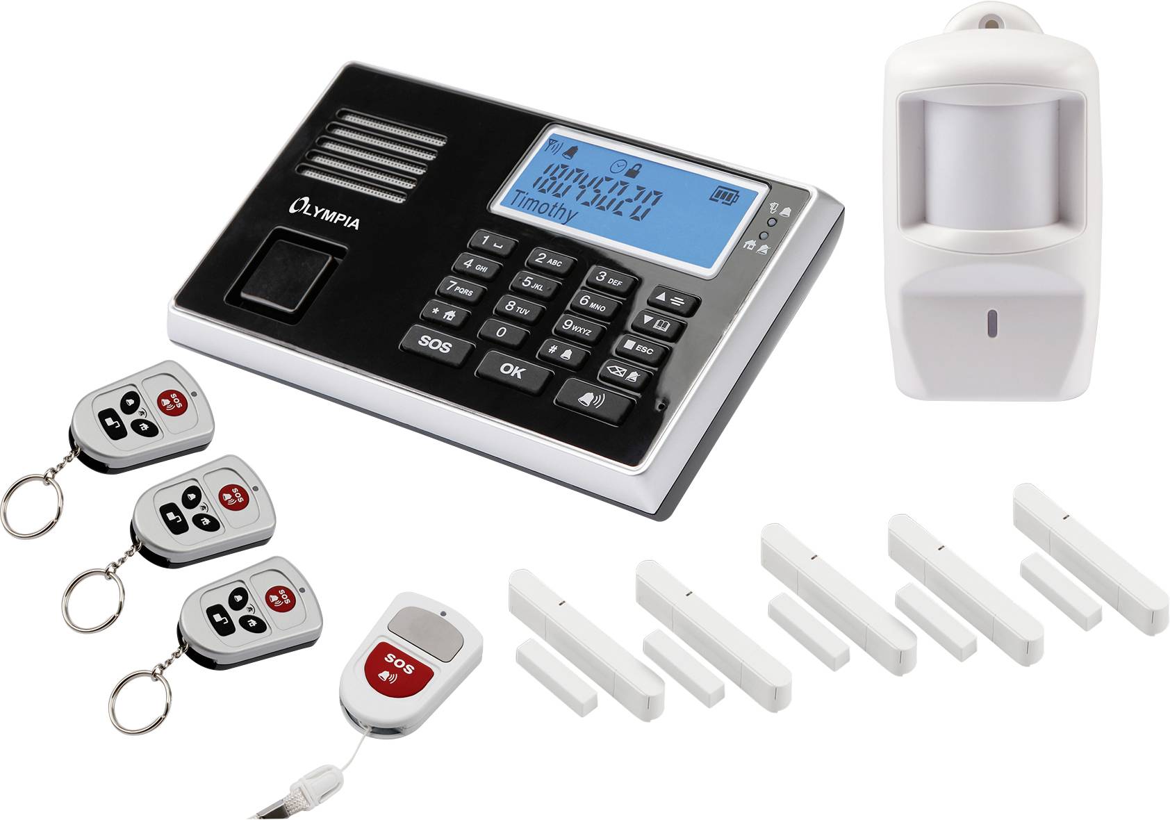 Olympia Protect 9030 Plus 6140 Pack alarme sans fil + accessoires