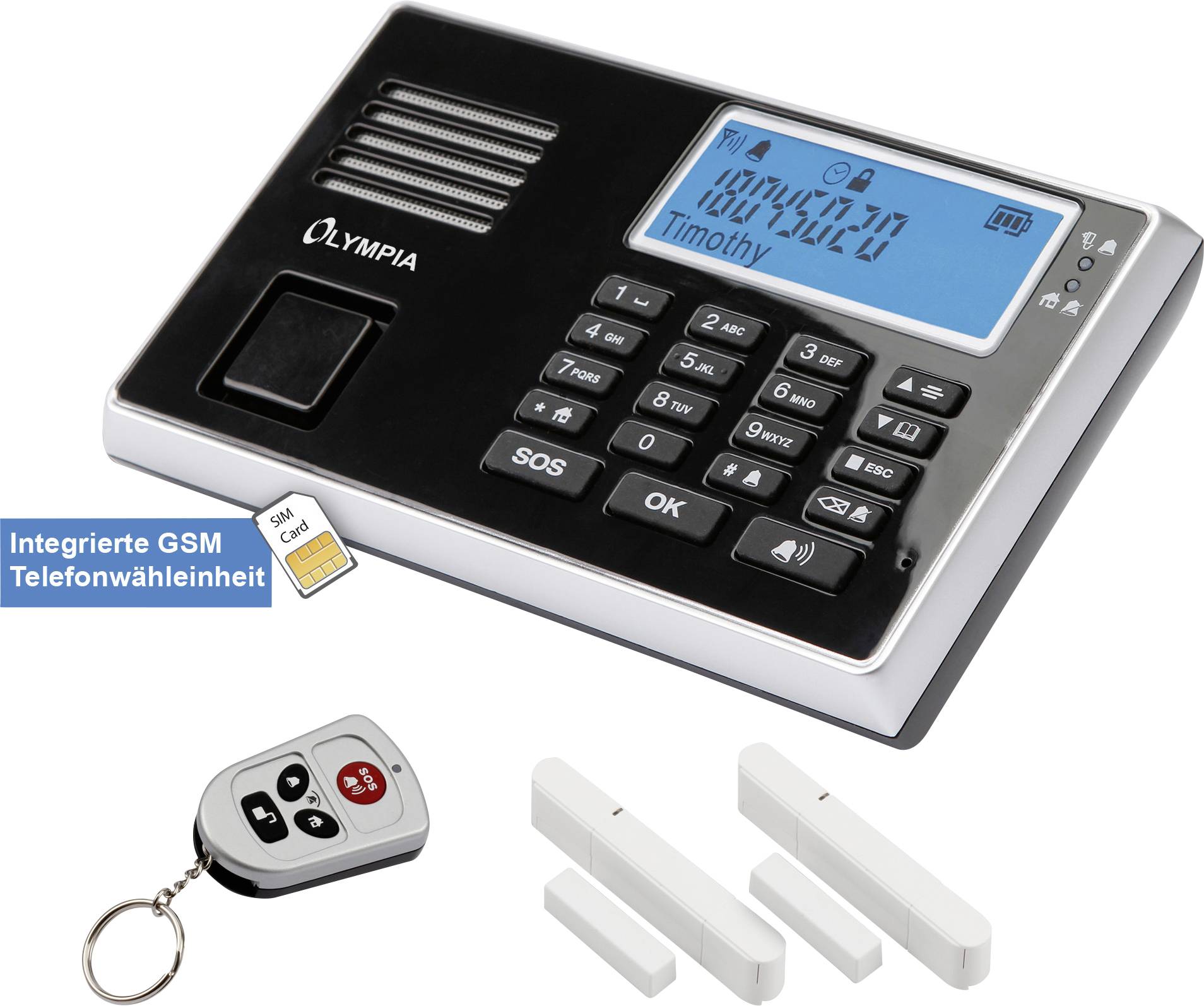 Olympia Protect 9030 Plus 6140 Pack alarme sans fil + accessoires