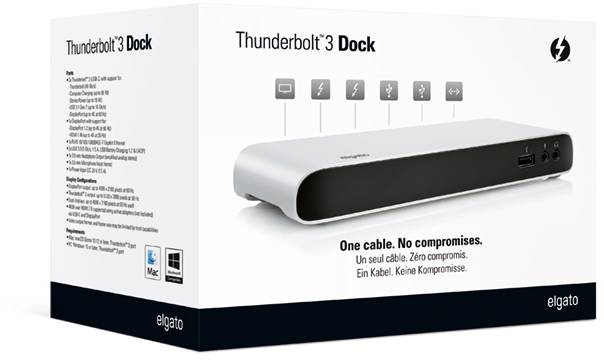 Elgato 10DAA8501 Thunderbolt™ 3 Dock Station d'accueil pour ordinateur portable Adapté aux marques: universel avec fonction de