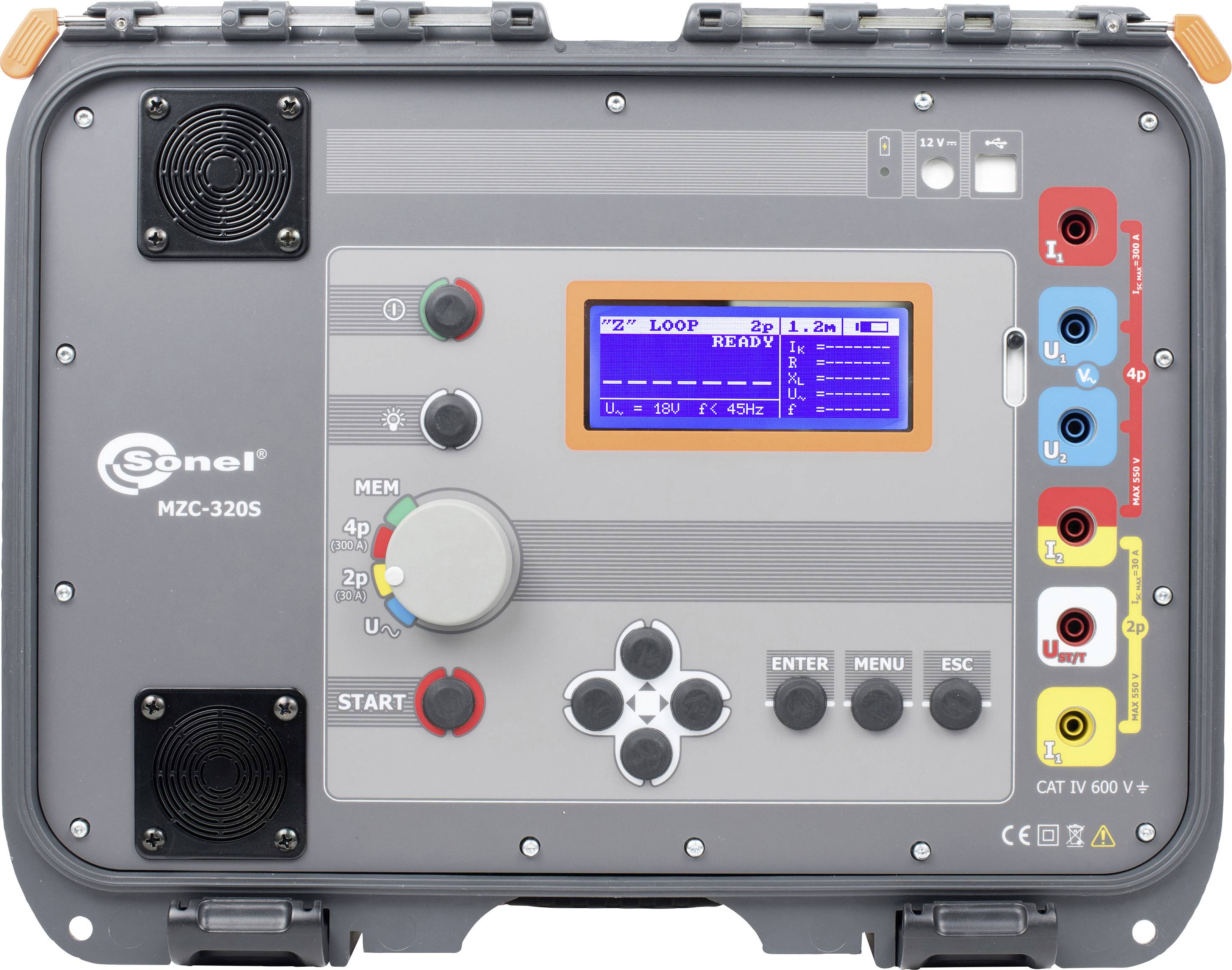 Sonel MZC-320S Testeur d'impédance courant fort