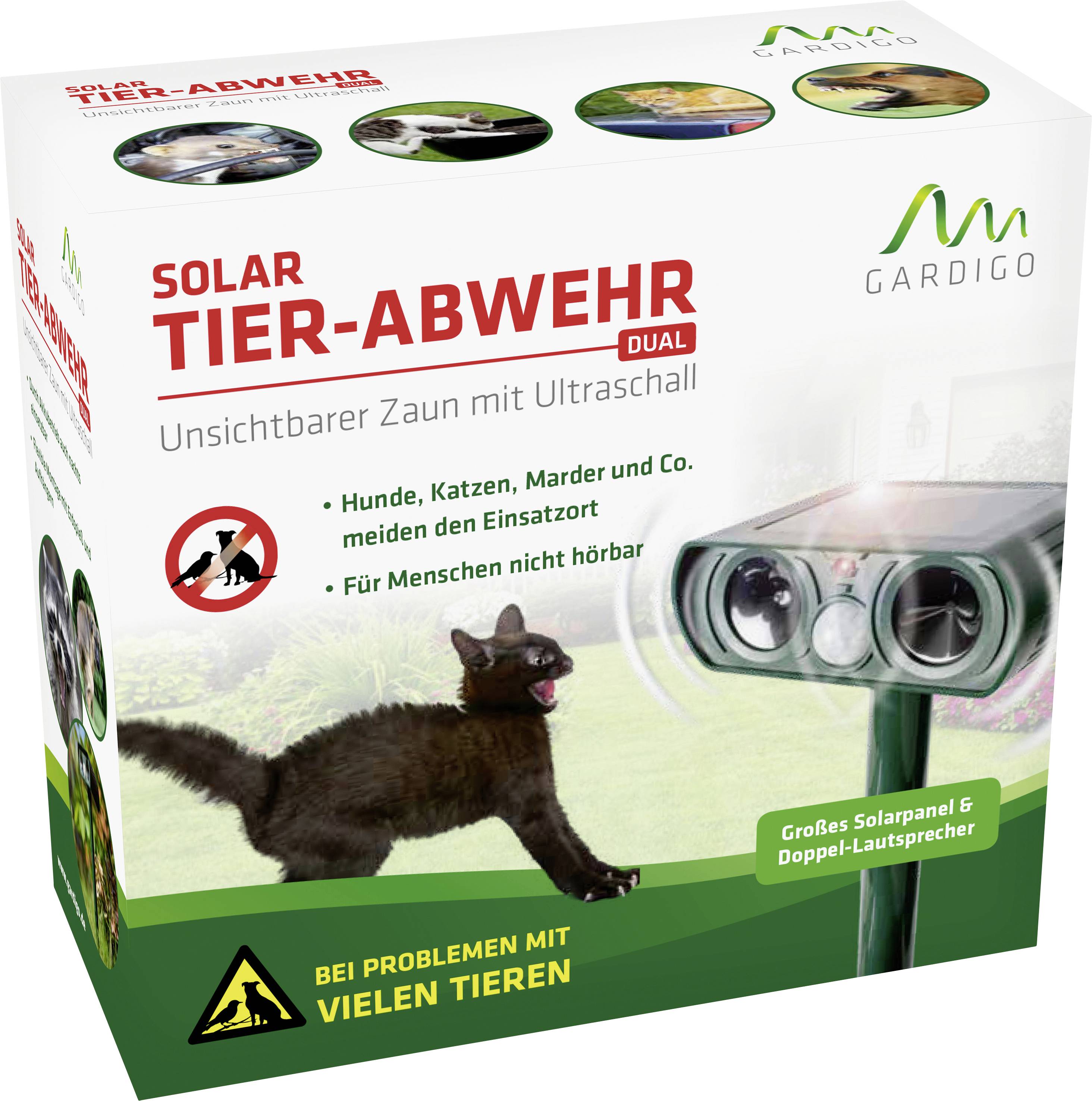 Répulseur d'animaux Gardigo Dual Type de fonctions multiple fréquence 1 pc(s)