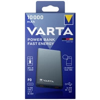 Varta Power Bank Fast Energy 10000 Powerbank (batterie supplémentaire) 10000 mAh Quick Charge 3.0 LiPo USB-C® gris Varta Power Bank Fast Energy 10000 Powerbank (batterie supplémentaire) 10000 mAh Quick Charge 3.0 LiPo USB-C® gris