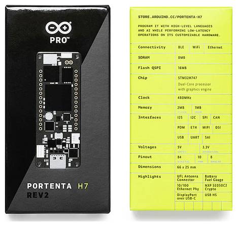 Arduino ABX00042 Carte Portenta H7 Portenta