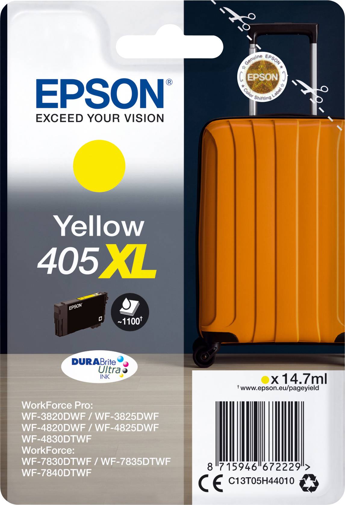 Epson Encre T05H4, 405XL d'origine jaune C13T05H44010