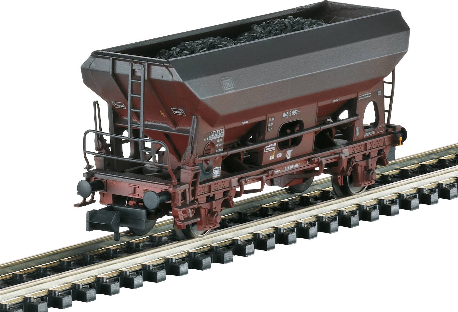 MiniTrix 15536 Lot de wagons de marchandises N wagons de déchargement latéraux de la DB