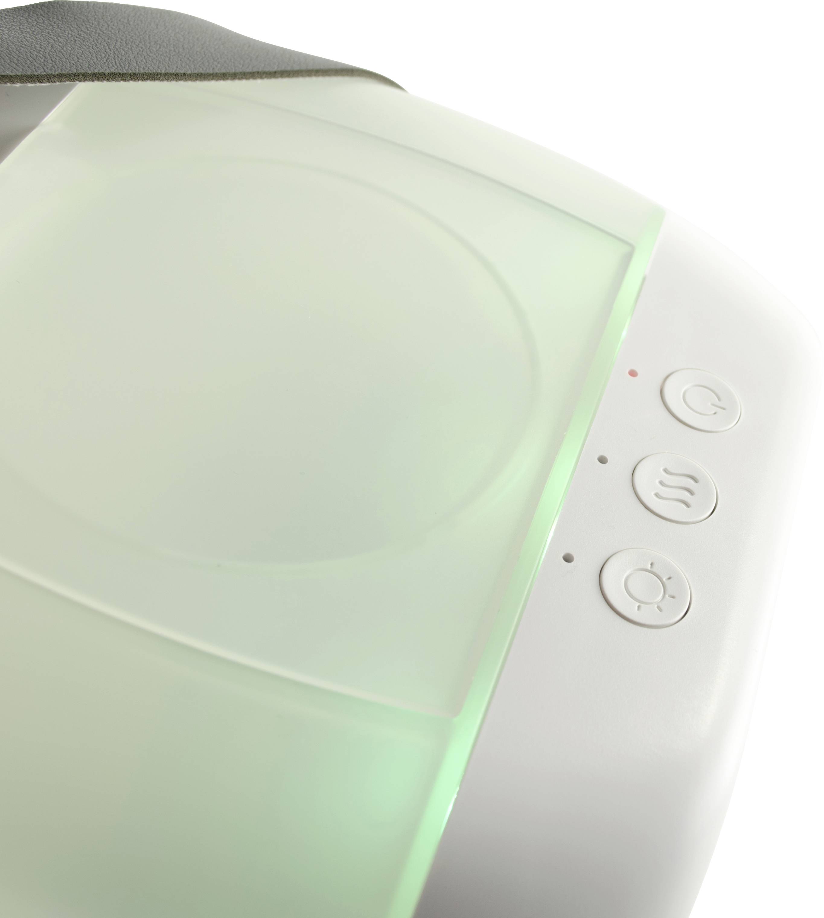 X4-LIFE Refroidisseur d'air (L x l x H) 15.2 x 17.4 x 17.3 cm avec batterie, avec éclairage, avec lumières d'ambiance au choix