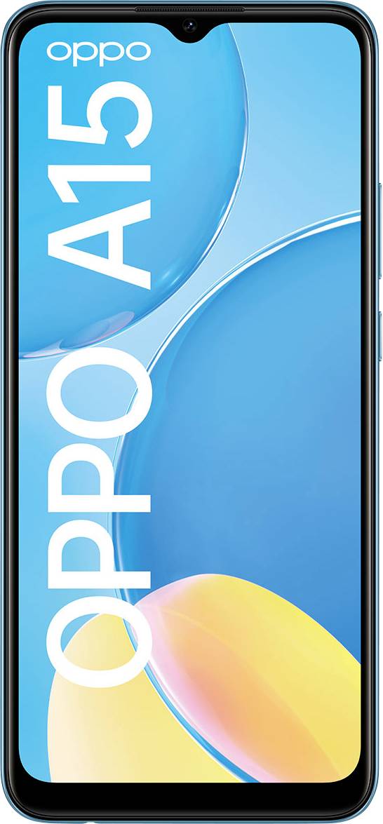 OPPOA15;Smartphone double SIM 4G32 GB;6.52 pouces;16.6 cm() double SIMAndroid™ 10bleu
