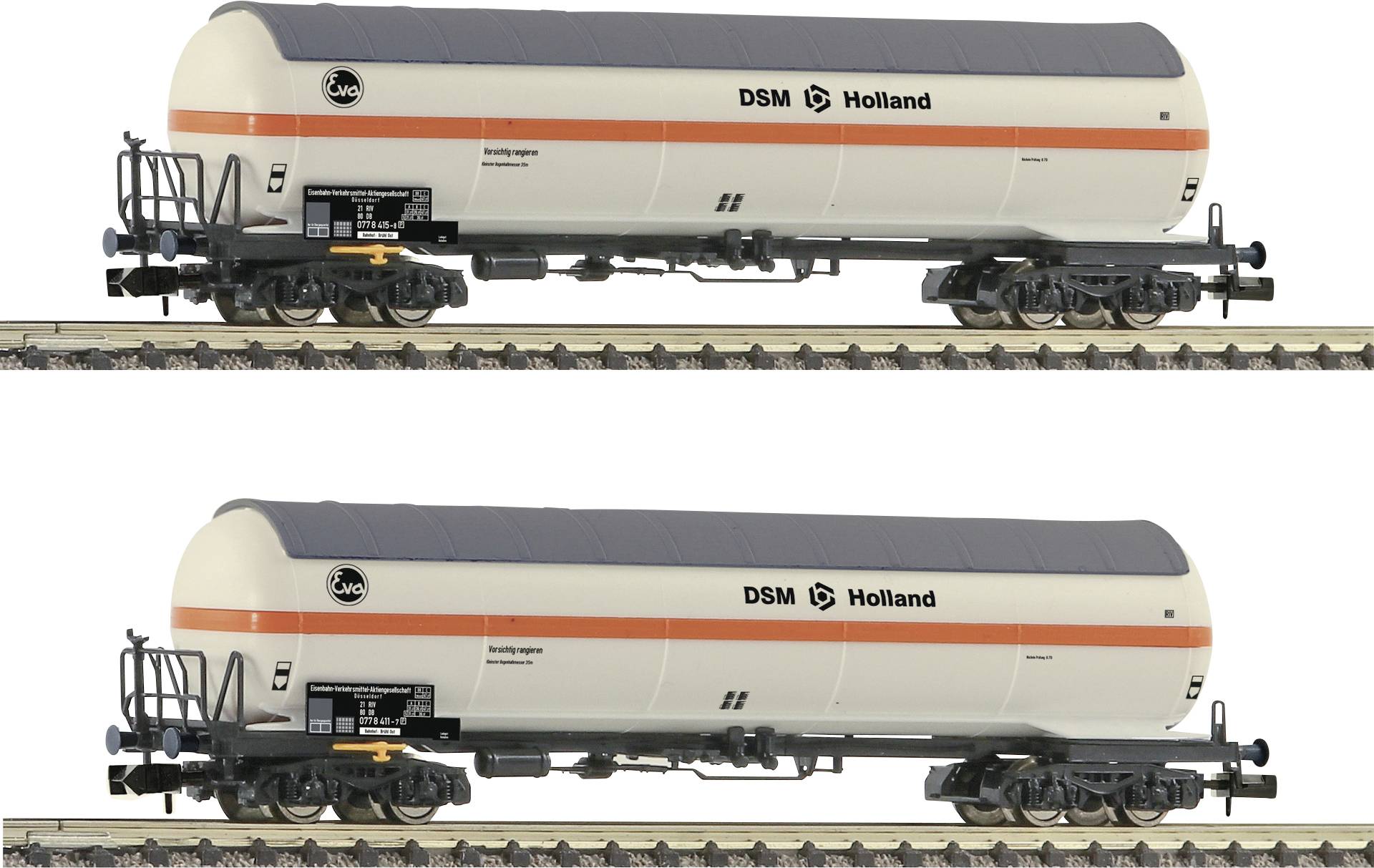 Fleischmann 849101 Lot de 2 wagons-citernes à gaz comprimé NS