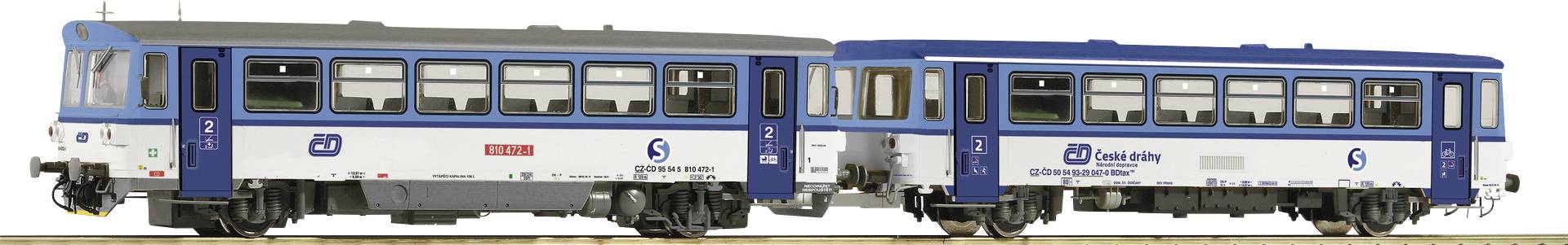 Roco 70379 Wagon moteur H0 810 472-1 avec side-car du CD