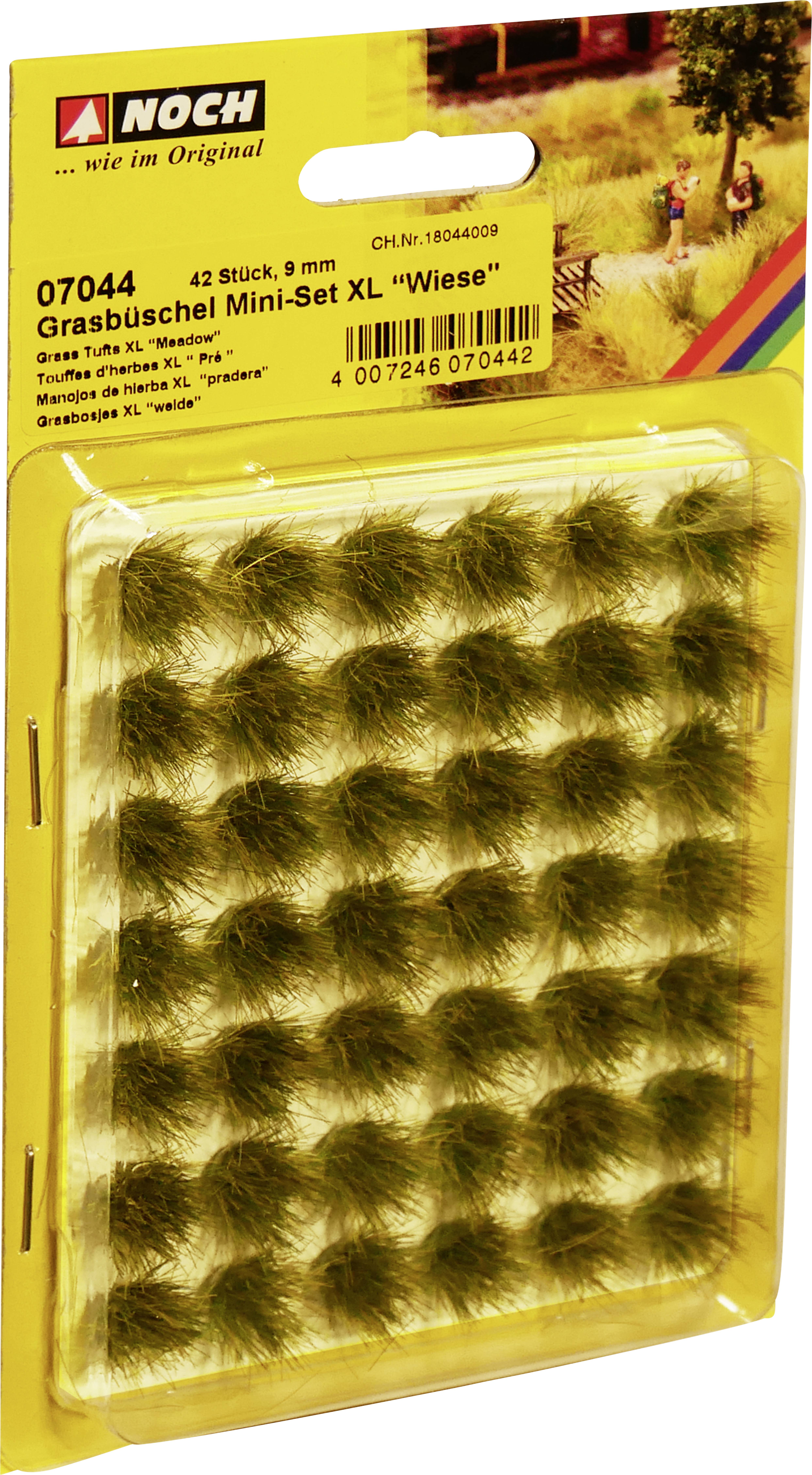 NOCH 0007044 Touffe d'herbe prairie 9 mm prairie
