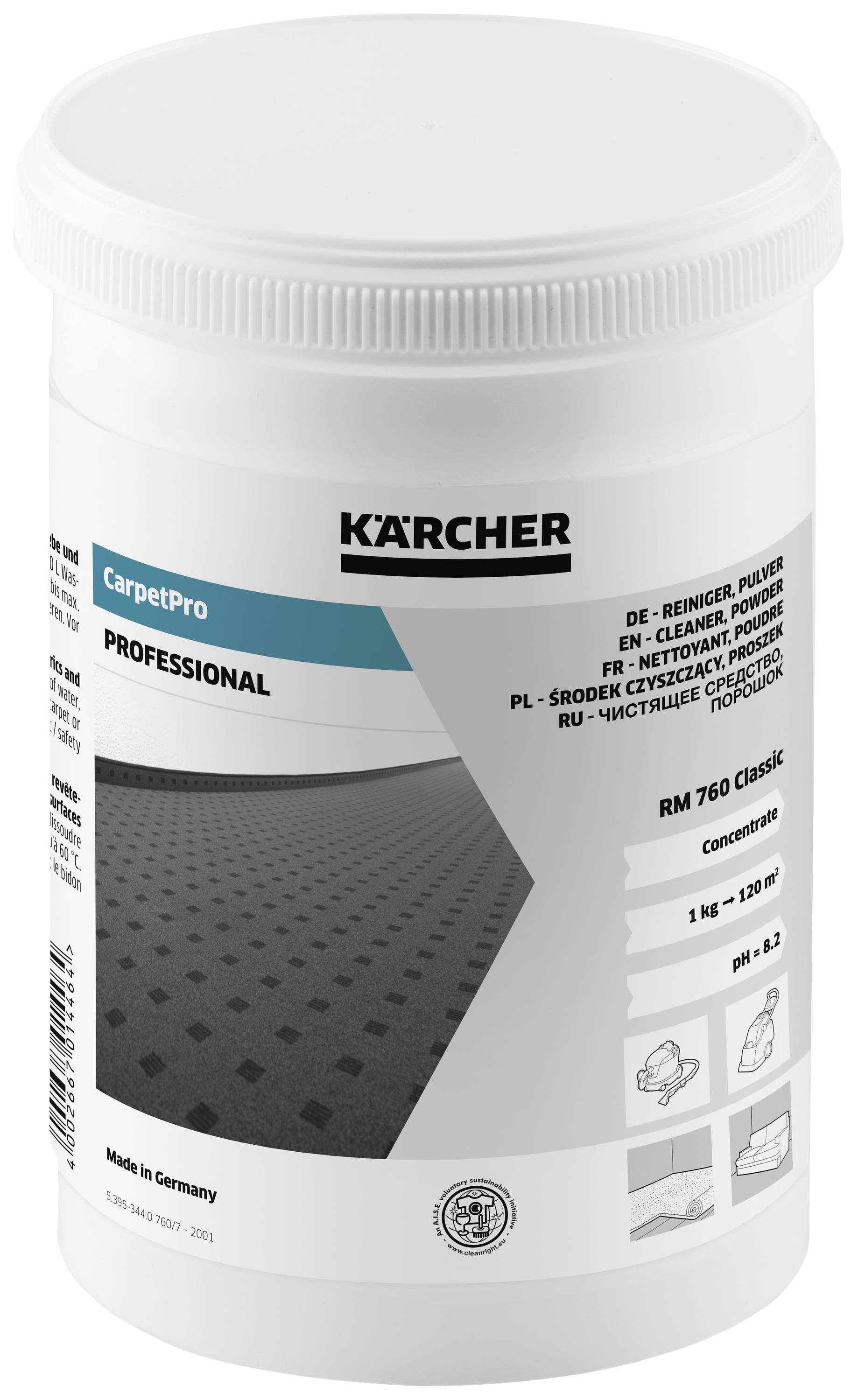 Kärcher Home & Garden 6.290-175.0 CarpetPro Reiniger RM 760 Pulver Classic Nettoyeur de sol 800 g