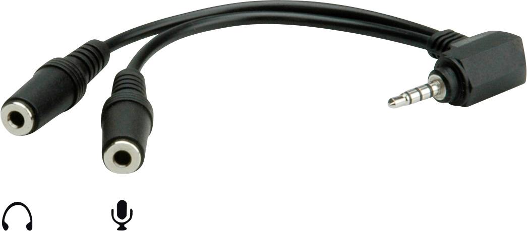 Roline 11.09.4441 11.09.4441 audio Adaptateur [1x Jack mâle 3.5 mm - 2x Jack femelle 3.5 mm]