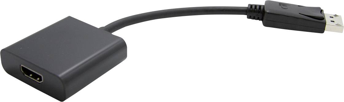 Câble adaptateur Value DisplayPort / HDMI Fiche mâle DisplayPort, Prise femelle HDMI-A 0.15 m noir 12.99.3134 Câble DisplayPort