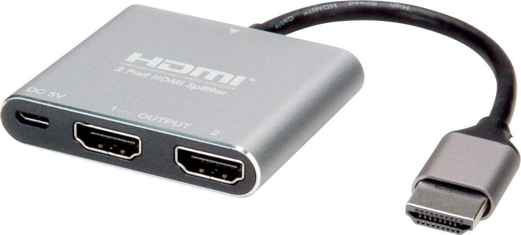 Value 14.99.3585 Répartiteur HDMI 3840 x 2160 pixels argent