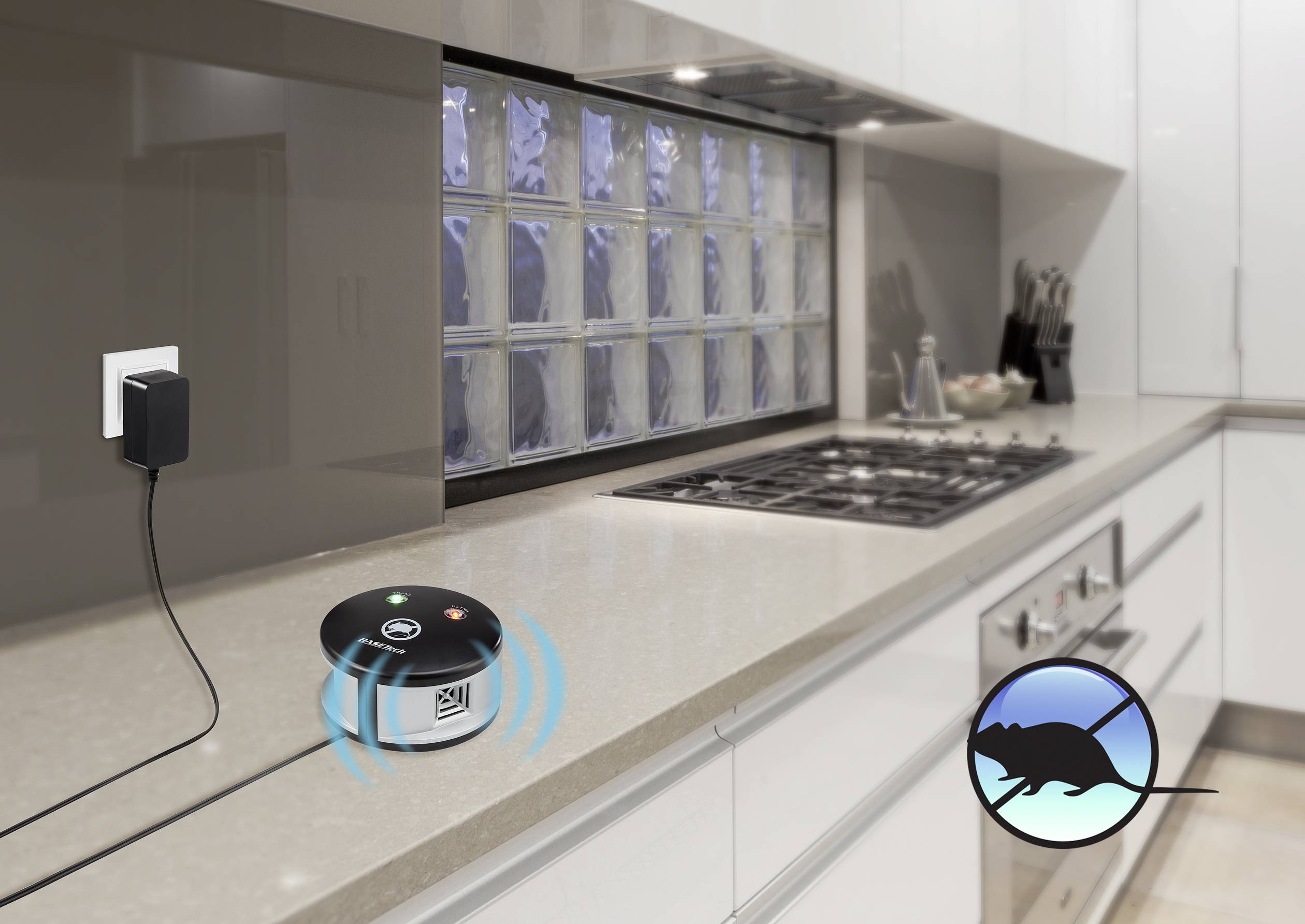 Dispositif anti-nuisibles Basetech BT361 Type de fonctions multiple fréquence Champ d'action 100 m² 1 pc(s)