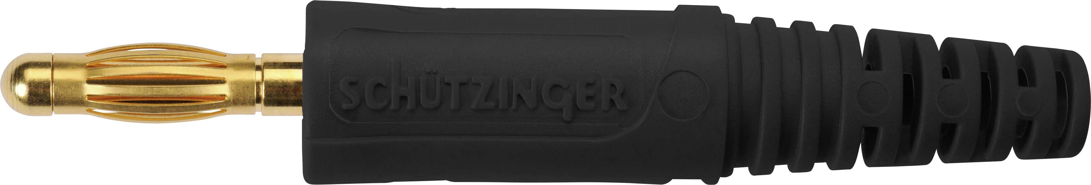 Schützinger DI FK 9 L Au / SW Fiche à ressort noir 1 pc(s)