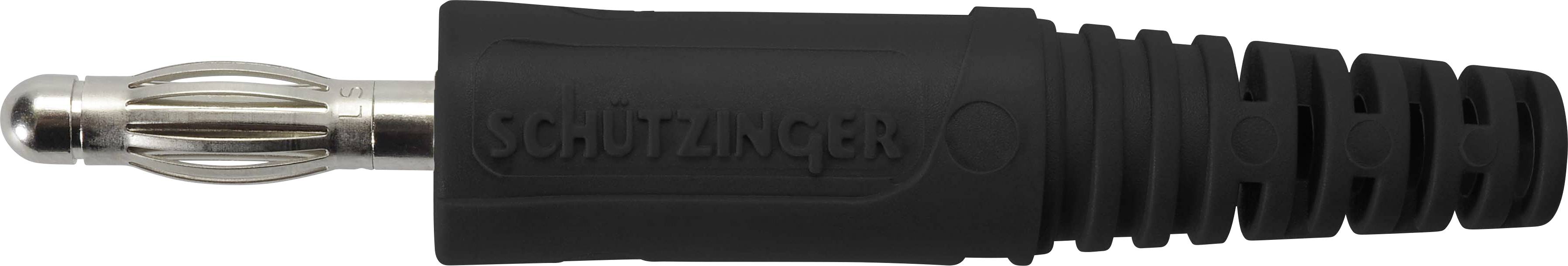 Schützinger DI FK 9 S Ni / SW Fiche à ressort noir