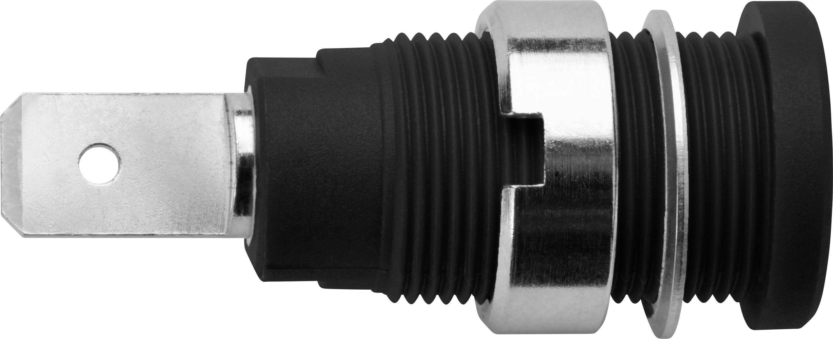 Schützinger DI SEB 7080 Ni / SW Prise encastrée de sécurité noir