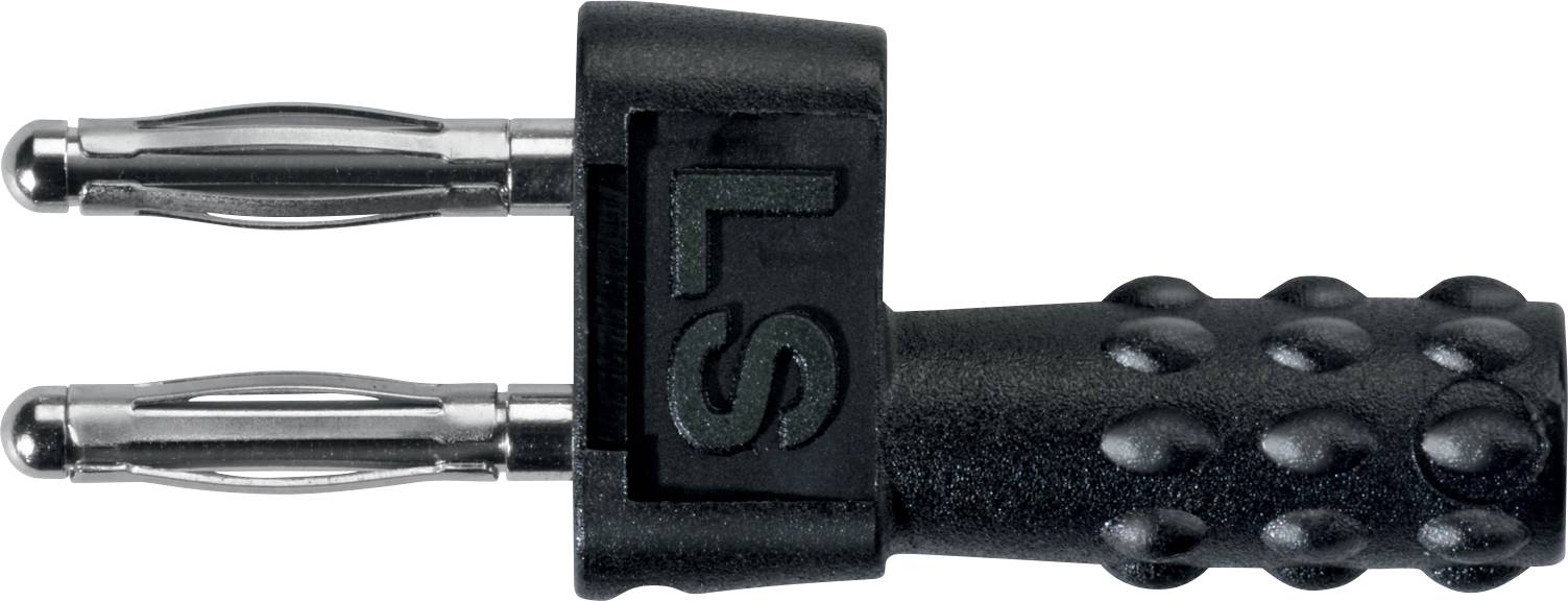 Schützinger KURZ 5741 / 5.08-2 IG MB Ni / SW Cavalier de court-circuitage noir 1 pc(s)