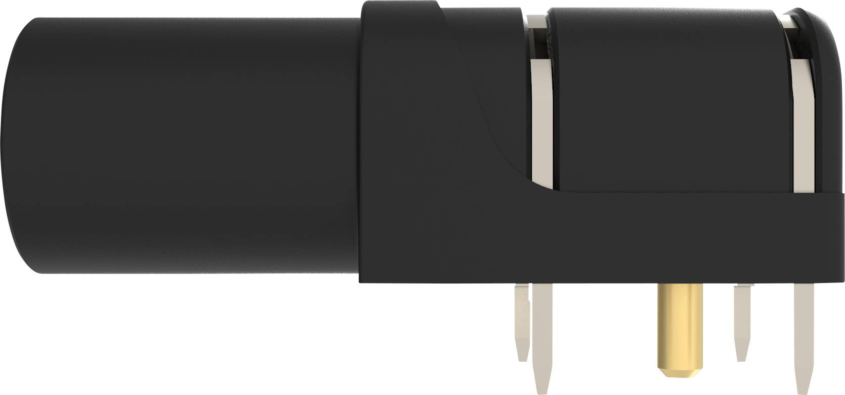 Schützinger SWEB 8094 Au / SW Prise encastrée coudée de sécurité noir 1 pc(s)