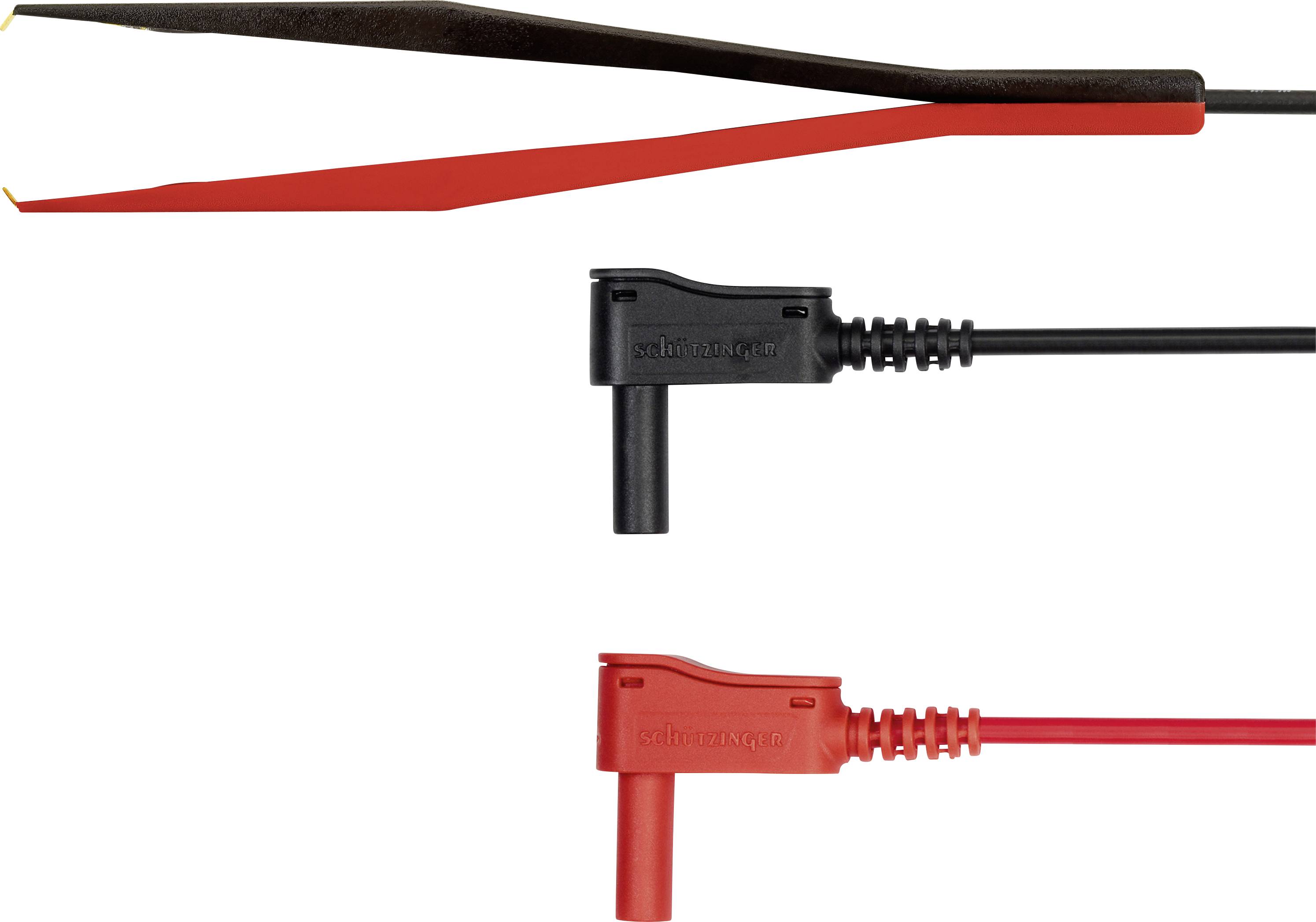 Schützinger KWML 8452 / PZ / 0.75 / 100 Cordon de mesure mâle 4 mm pointe de test noir/rouge 1 pc(s)