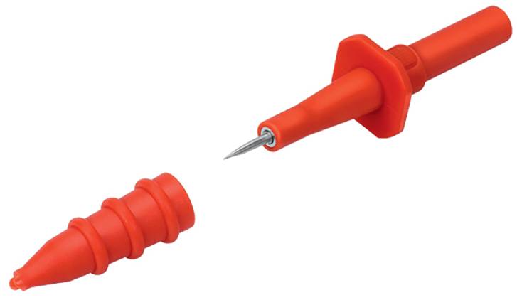 Pointe de touche de sécurité Schützinger SPS 2590 Ni / RT femelle 4 mm rouge 1 pc(s)