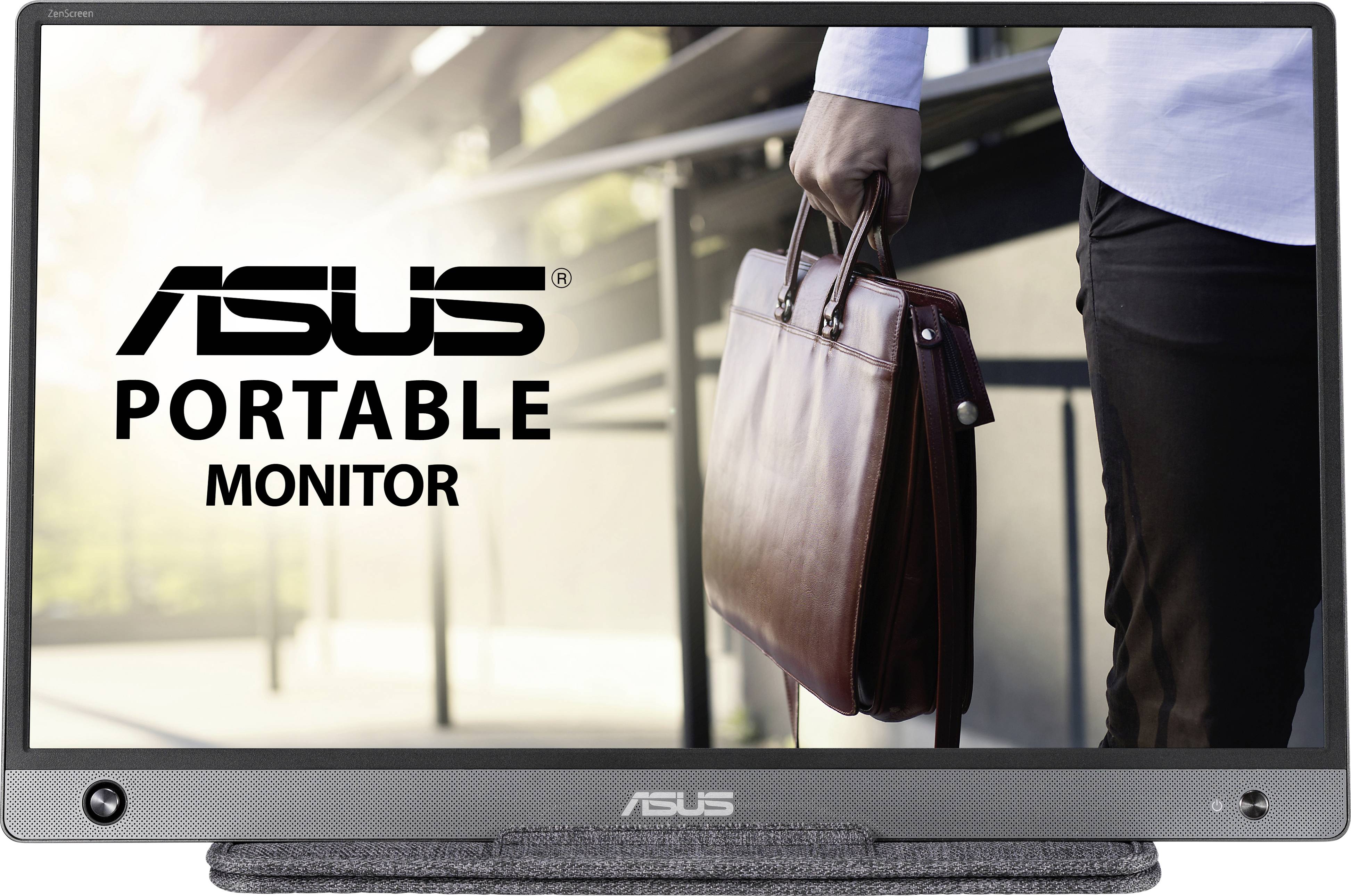 Moniteur LED Asus MB16AH CEE B (A - G) 39.6 cm 15.6 pouces 1920 x 1080 pixels 16:9 5 ms HDMI™, Micro HDMI™, casque (jack 3,5 mm)