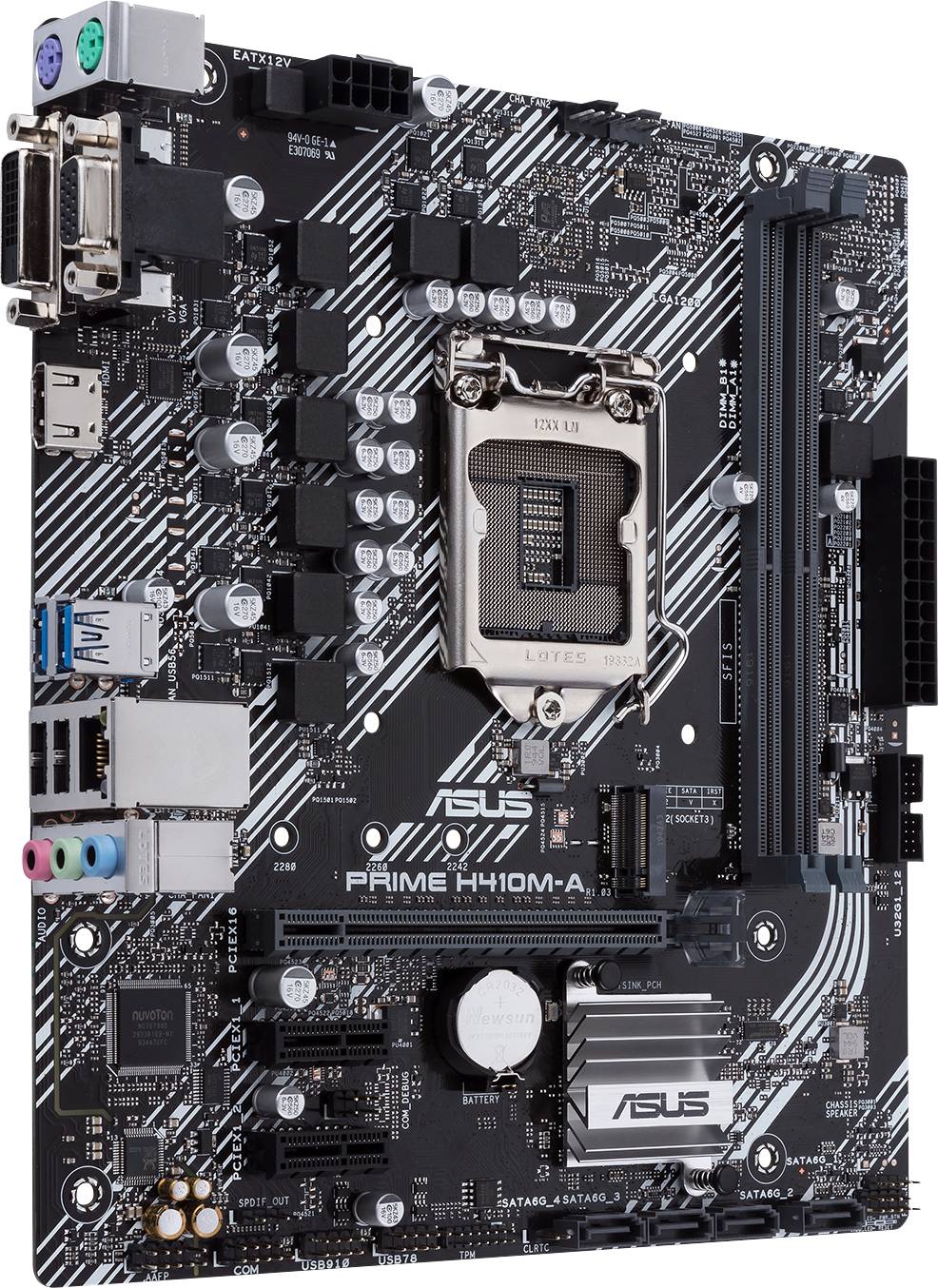 Asus PRIME H410M-A Carte mère Socket (PC) Intel® 1200 Facteur de forme (détails) Micro-ATX