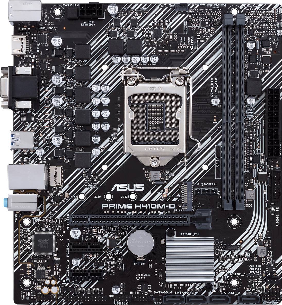 Asus PRIME H410M-D Carte mère Socket (PC) Intel® 1200 Facteur de forme (détails) Micro-ATX