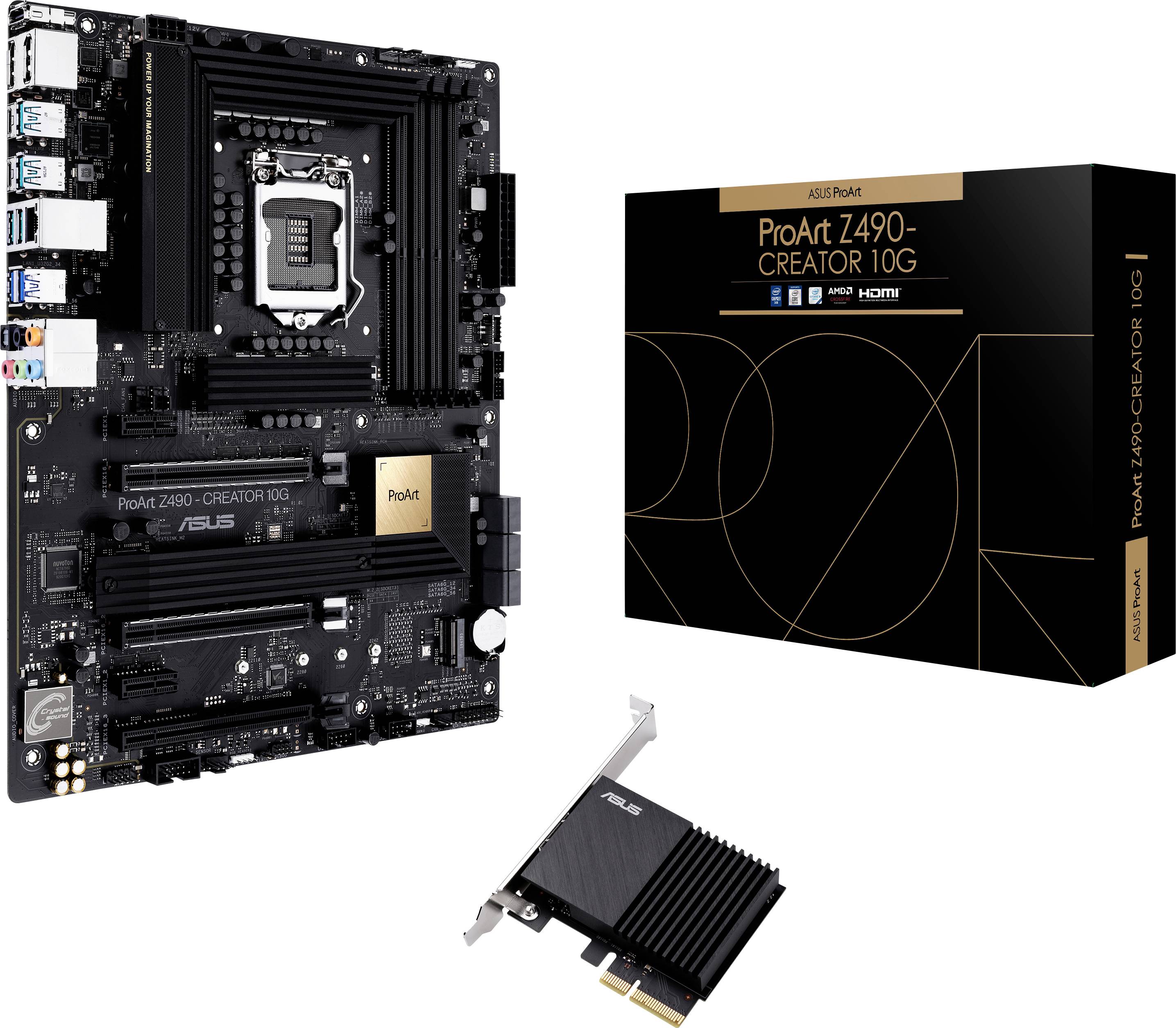 Asus PROART Z490-CREATOR 10G Carte mère Socket (PC) Intel® 1200 Facteur de forme (détails) ATX Chipset de la carte mère Intel®