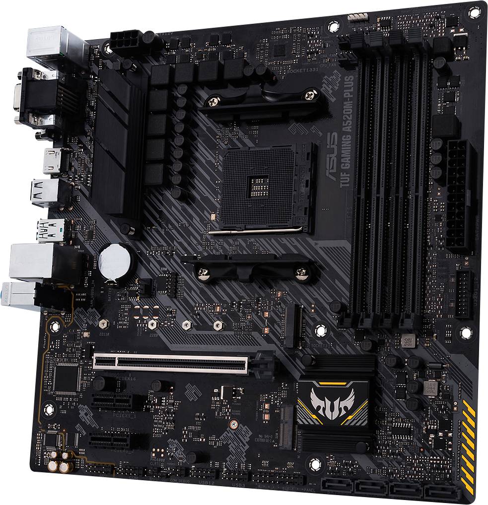 Asus TUF GAMING A520M-PLUS Carte mère Socket (PC) AMD AM4 Facteur de forme (détails) Micro-ATX