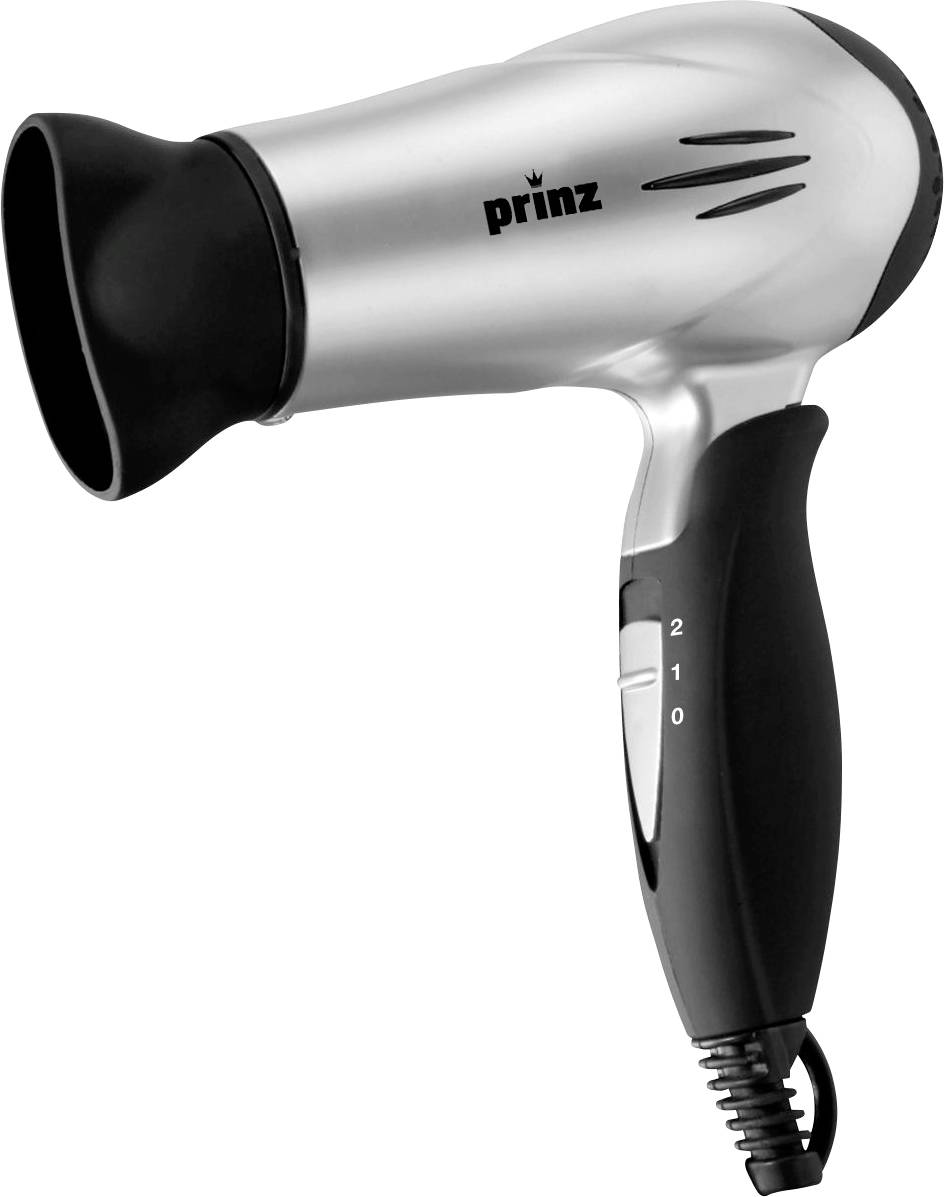 Prinz PZ-KHT1 Sèche-cheveux argent, noir