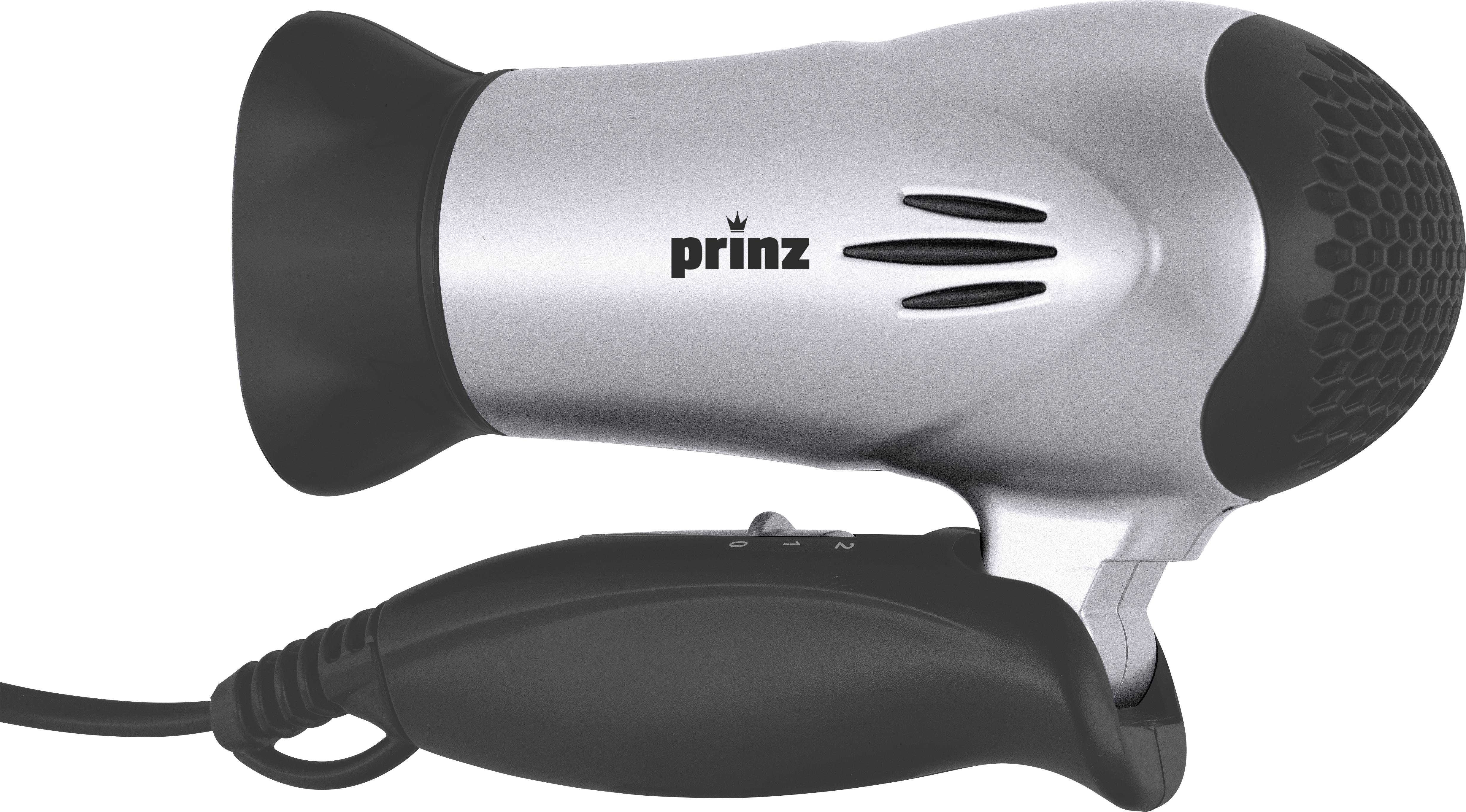 Prinz PZ-KHT1 Sèche-cheveux argent, noir