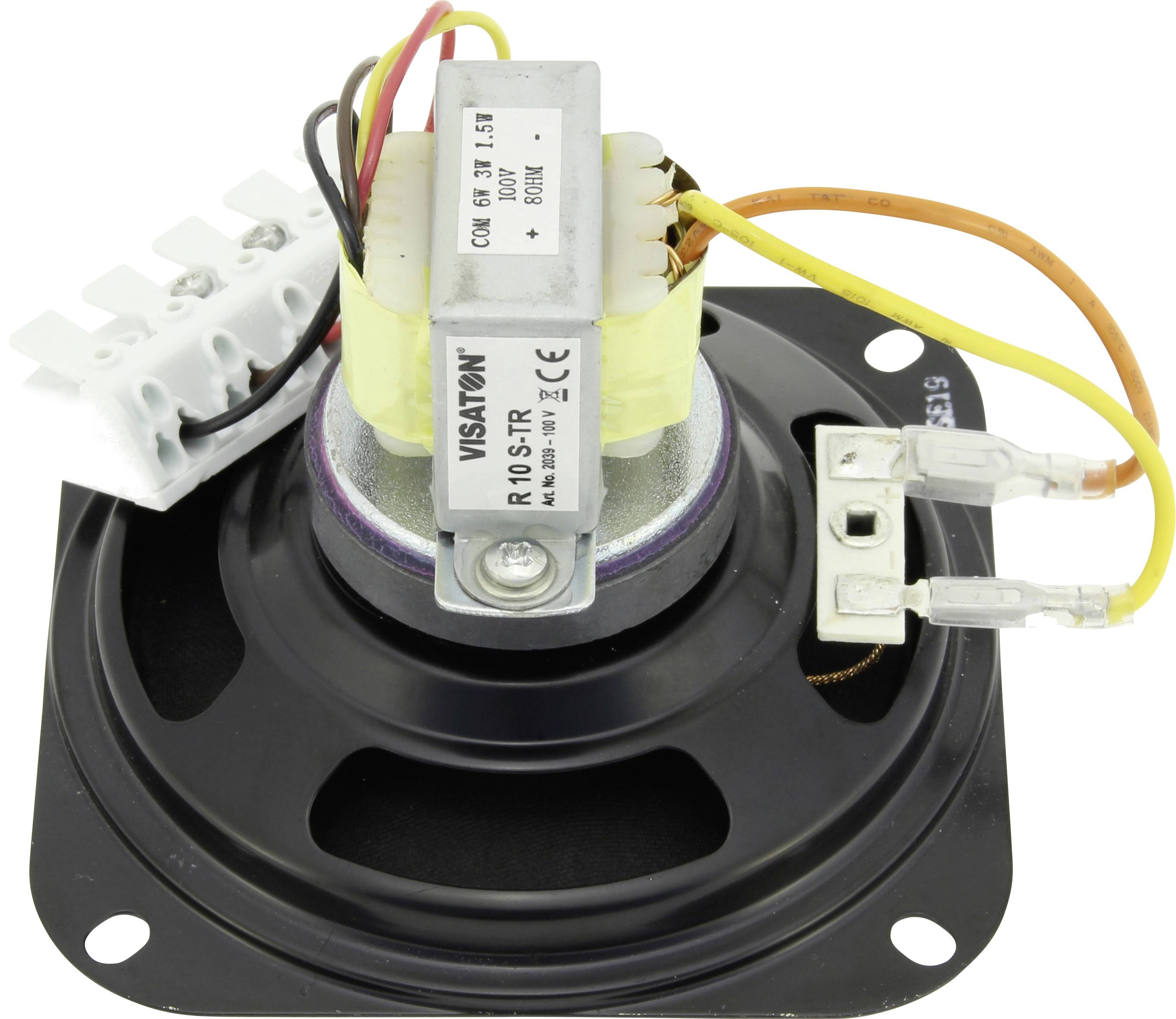 Visaton R 10 S-TR - 100 V 4 pouces 10 cm Haut-parleur large bande noir
